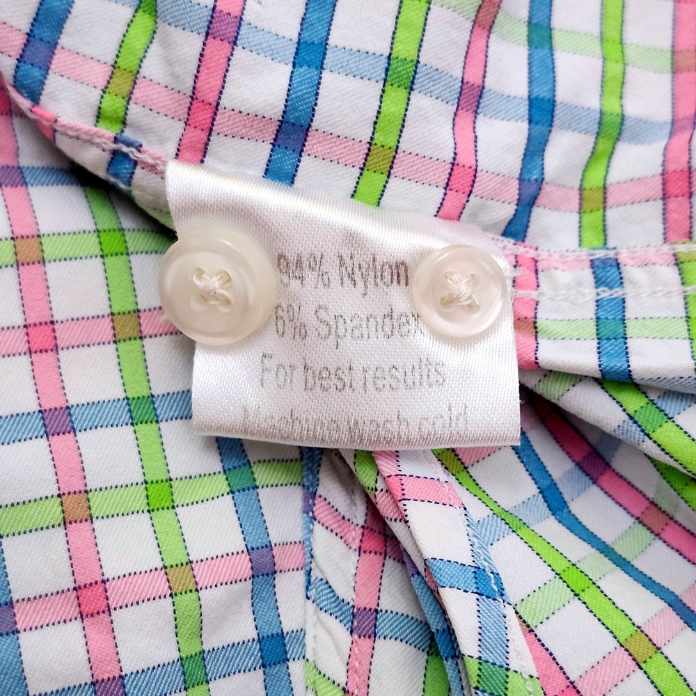 Peter Millar Performance Wicking Button Up Tatter… - image 8